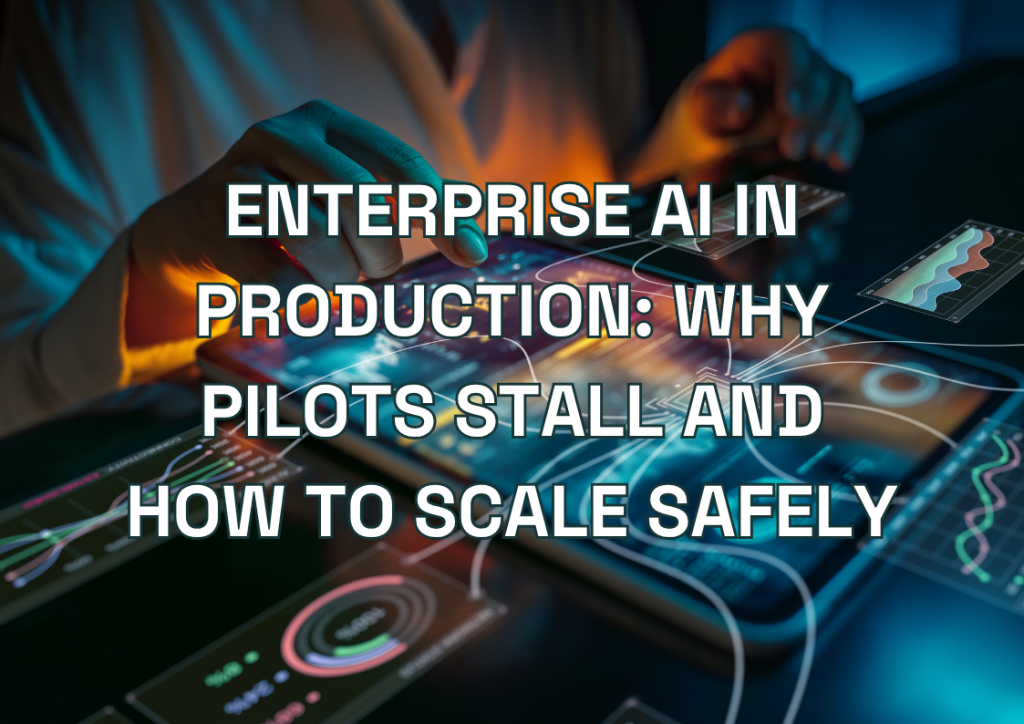 Enterprise AI in Production: Why Pilots Stall and How to Scale Safely
