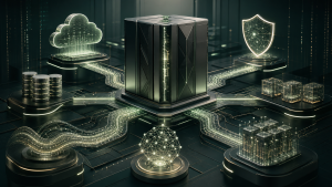 Mainframe modernization architecture connecting core systems to cloud, data, AI, and cybersecurity services