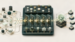 Abstract analytics engineering control plane testing, transforming and governing data between distributed enterprise sources and a production AI system.